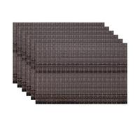 Komforbaa Tovaglietta Lavabili 45x30cm, sottopiatti Individuali Set da 6 pezzi, Resistenti al Calore tovagliette colazione Colore scuro
