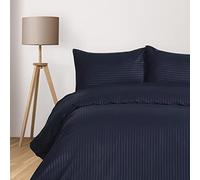 Komfortec Biancheria da letto deluxe, 135 x 200 cm, con federa, set di biancheria da letto 2 pezzi, in microfibra con cerniera, morbida e non necessita di stiratura, blu navy