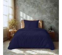 Komfortec Biancheria da letto premium super soft 2 pezzi copripiumino 135x200 cm + federa 80x80 cm, 100% microfibra spazzolata, blu