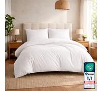 Komfortec Biancheria da letto premium super soft 3 pezzi copripiumino 200x200 cm + 2 federe 40x80 cm, 100% microfibra spazzolata, bianco