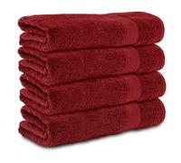 Komfortec Set di 4 Asciugamani da Bagno 70x140 cm, 100% Cotone