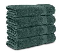 Komfortec Set di 4 Asciugamani da Bagno 70x140 cm, 100% Cotone