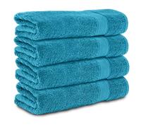Komfortec Set di 4 Asciugamani da Bagno 70x140 cm, 100% Cotone