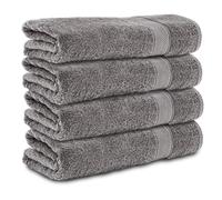 Komfortec Set di 4 Asciugamani da Bagno 70x140 cm, 100% Cotone