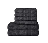 Komfortec Set di 6 Asciugamani Bagno e Viso/Ospite, Spugna 100% Cotone