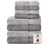 Komfortec Set di 8 Asciugamani Bagno e Viso/Ospite, Spugna 100% Cotone