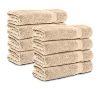 Komfortec Set di 8 Asciugamani Viso e Ospite 50x100 cm, Spugna 100% Cotone