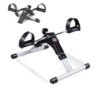 KOMFOTTEU Pedaliera Pieghevole con Display Digitale, Cyclette per Gambe e Braccia in Ferro, Macchina per Esercizi a Pedale, Cyclette Mini Bike Fitness con Resistenza Regolabile per Riabilitazione