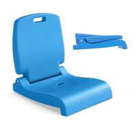 KOMFOTTEU Spiaggina Pieghevole Portatile, Sedia da Spiaggia in Plastica con Schienale e Maniglie, Sedia Mare Leggera con Fori di Drenaggio, per Campeggio, Pesca e Piscina (Blu)