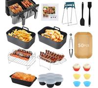Komicea Accessori Friggitrice ad Aria, Per Ninja AF400EU/AF300EU, Tower T17088, 7.6L-9.5L, Accessori per Friggitrice ad Aria Ninja, Teglie per Friggitrice ad Aria, Griglia, Ecc