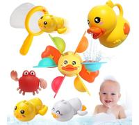 Komicea Giochi Bagnetto Neonato, Giochi Vasca da Bagno Bambini, Giocattoli a Ventosa per Bambini, Giocattolo Cascata da Bagno, Giochi Bagnetto per Bambini Ragazzi Ragazze 1 2 3 4 5 6 Anni