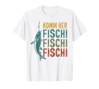 KOMM HER FISCHI PESCI X Pescatore Pesca Pescatore Maglietta