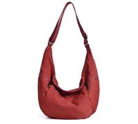 Kommodum - Borsa Mezzaluna Grande, Moon Bag a Tracolla Regolabile Unisex, Borsa Stile casual a Forma di Luna, Messenger Crossbody per Uomo Donna Km45 Rosso scuro
