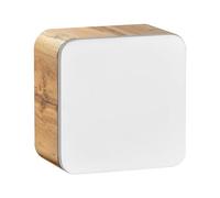 Komodee Armadietto da muro ARVIDA Bianco 35x35x22 cm