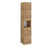 Komodee Armadietto da muro ARVIDA Rovere 2 porte 35x170x35 cm