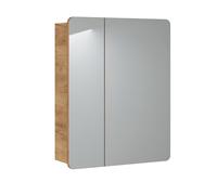 Komodee Armadio sospeso con specchio ARVIDA Rovere 2 porte 60x75x16 cm