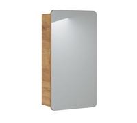 Komodee Armadio sospeso con specchio ARVIDA Rovere 40x75x16 cm