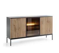 Komodee Cassettiera Laval K154 Rovere Wotan/Nero 154x83x39 cm