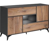 Komodee Cassettiera Orvieto Rovere/Antracite 89x149,5x40 cm