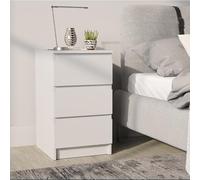 Komodee Commoda SOLA - Bianca - 3 Cassetti - Larghezza 40 cm, Altezza 69 cm, Profondità 43 cm