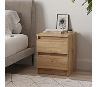 Komodee Commode SOLA - Rovere Wotan - 2 Cassetti - Larghezza 40 cm, Altezza 50 cm, Profondità 43 cm