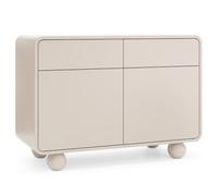 Komodee Credenza KAMLOOPS KSZ108 - Cachemire - Arrotondato - 2 Cassetti - Larghezza 108 cm, Altezza 75 cm, Profondità 39 cm