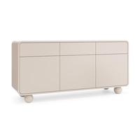 Komodee Credenza KAMLOOPS KSZ160 - Cachemire - Arrotondato - 3 Cassetti - Larghezza 160 cm, Altezza 75 cm, Profondità 39 cm