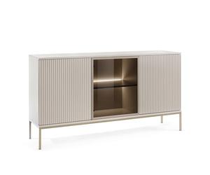 Komodee Laval K154 - Cassettiera, Cashmere con Profili, Larghezza 154 cm, Altezza 83 cm, Profondità 39 cm