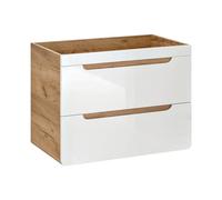Komodee Mobile Bagno sospeso ARVIDA - Bianca - 2 Cassetti - 60 x 59 x 46 cm