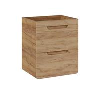 Komodee Mobile Bagno sospeso ARVIDA Rovere 2 cassetti 60x59x46 cm
