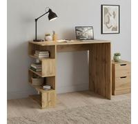 Komodee Scrivania SOLA - Capiente - Bianco - Larghezza 120 cm, Altezza 73 cm, Profondità 59 cm