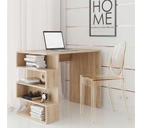 Komodee Scrivania SOLA - Spaziosa - Quercia Sonoma - Larghezza 120 cm, Altezza 73 cm, Profondità 59 cm