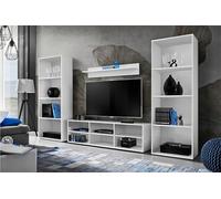 Komodee®, Set Di Mobili RTV Taranto Grande, Bianco, Per Soggiorno, Camera Da Letto