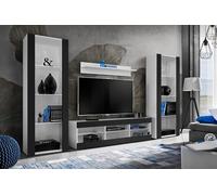 Komodee Set Tivoli Grande Bianco/Nero 250x159x35 cm