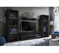 Komodee Set Tivoli Grande Nero 250x159x35 cm