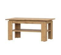 Komodee Tavolino, Tavolo da caffè Sola - Quercia Wotan - Ripiano aggiuntivo - Larghezza 90 cm, Altezza 43 cm, Profondità 55 cm