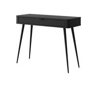 Komodee Toalette LEKNES - Nero - Cassetto - Gambe Alte - Larghezza 100 cm, Altezza 78 cm, Profondità 38 cm