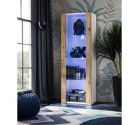 Komodee Vetrina Tivoli A1 Bianco/Wotan 55x159x35 cm