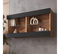 Komodee Vetrina Tivoli A2 Nero 55x159x35 cm