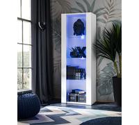 Komodee, Vetrina Tivoli, Bianco, Larghezza 55 cm x Altezza 159 cm x Profondità 3