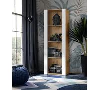 Komodee Vetrina Tivoli Wotan/Bianco 55x159x35 cm