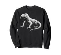 Komodo Drago Rettile Lucertola Animale della Giungla Design Felpa