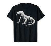 Komodo Drago Rettile Lucertola Animale della Giungla Design Maglietta