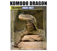 Komodo Dragon Calendar 2026 - 2027: Monthly Planner from 2026 to 2027 with Thick Paper and US Holidays for Eco Friendly Gifting