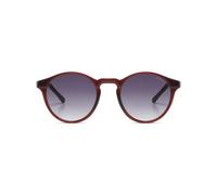 KOMONO Devon Burgundy Unisex Round Cellulose Propionate Sunglasses for Men and Women with UV Protection and Scratch-Resistant Lenses