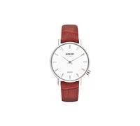 KOMONO Harlow Croco Red Men's Japanese Quartz Analogue Watch with Genuine Leather Strap