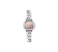 KOMONO Moneypenny Revolt Silver Blush Women's Japanese Quartz Analogue Watch with Stainless Steel Strap