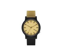 KOMONO Mono Tones Orologio automatico da uomo in sigaro con cinturino in silicone nero, sigaro