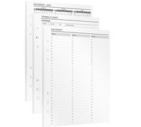 KOMPASS® Calendario e agenda | 5 inserti DIN A5 per agenda ad anelli | Calendario annuale 2025 & 2026, calendario mensile, appuntamenti e deadlines | Bullet Journal agenda, inserti per calendario