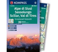 KOMPASS guida escursionistica Alpe di Siusi, Sassolungo, Sciliar, Val di Tires, 35 itinerari: cartina escursionistica, Download gratuito dei dati GPX: 5742